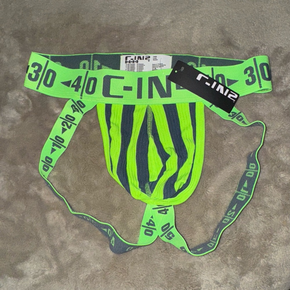 C-In2 Green H+A+R+D Jockstrap Size Large NWT